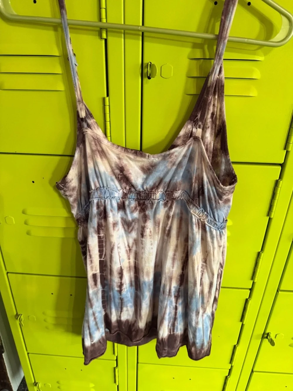 Lucky Brand Tie-Dye Camisole in Brown and Blue - Picture 5 of 5